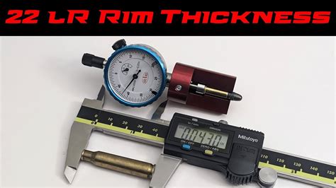 measuring 22lr rim thickness you tube|22 rifle rim thickness.